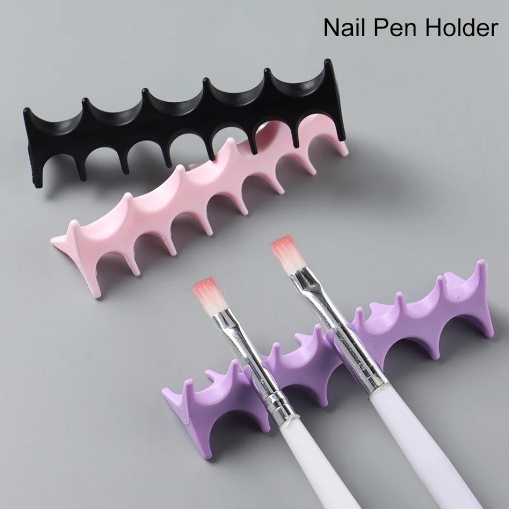 Nail Fan Brush - Силиконовая подставка для кистей для нейл-арта,
