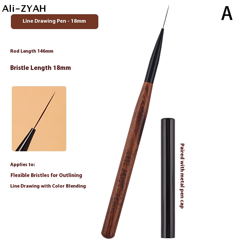 Nail Art Brush Set - 【ZYH】Набор кистей для нейл-арта (1/3 шт.)