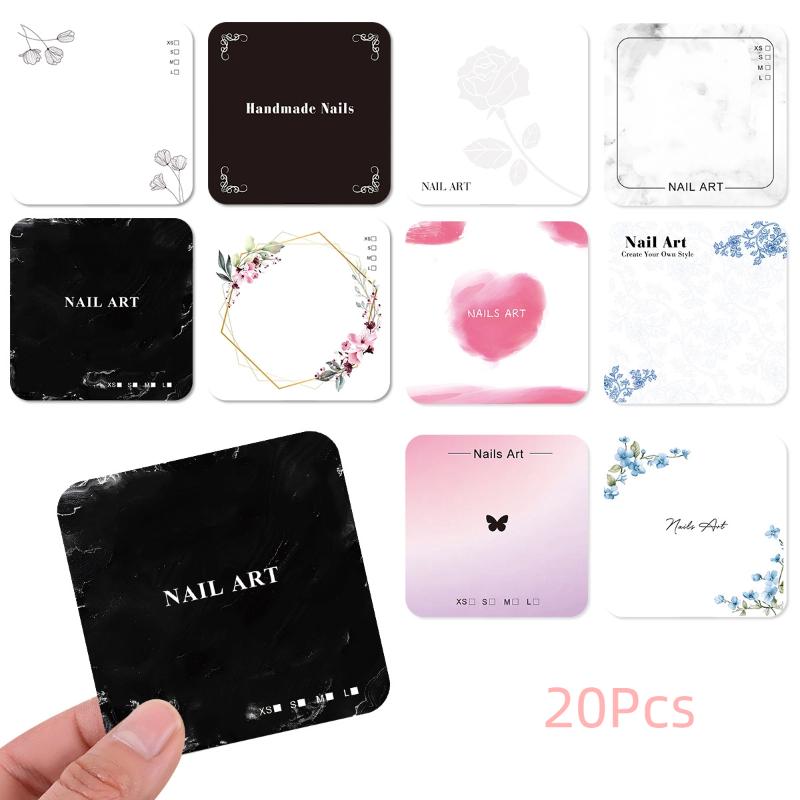 Nail Art Zone - Z.20 листов картонных демонстрационных карточек с