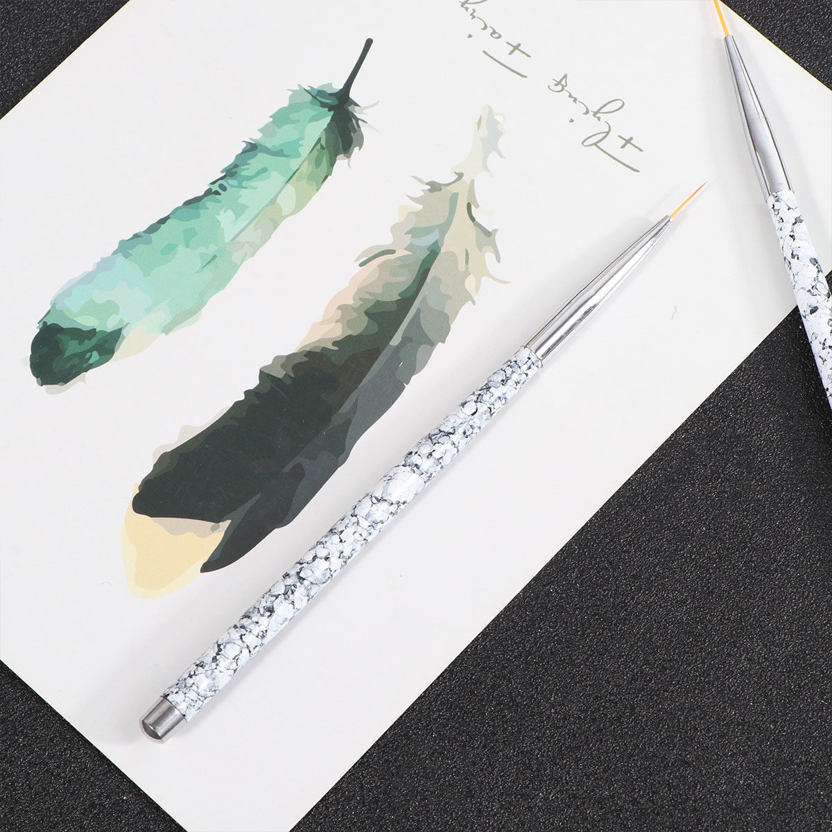 Nail Art Brush Set - Набор из 3 кистей для нейл-арта