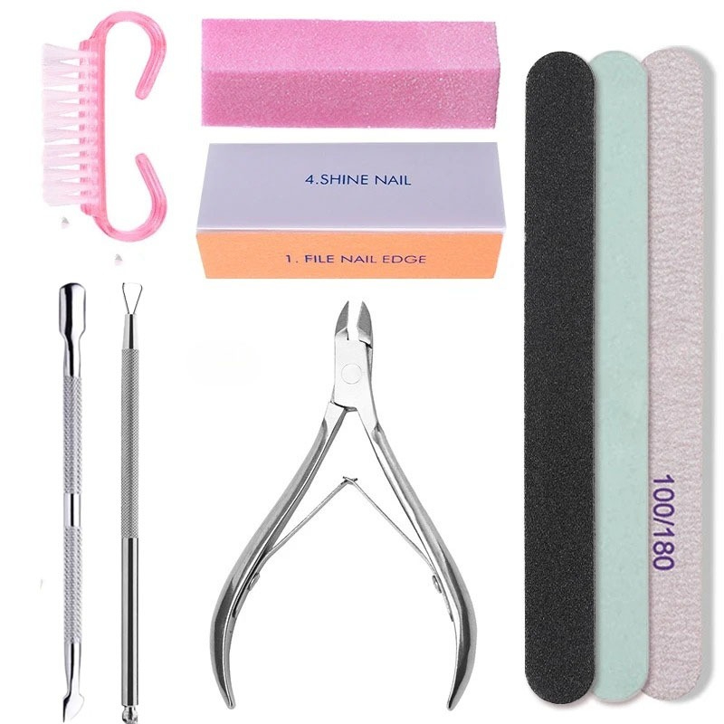 Nail Fan Brush - Набор для ногтей, пилочки для песка,