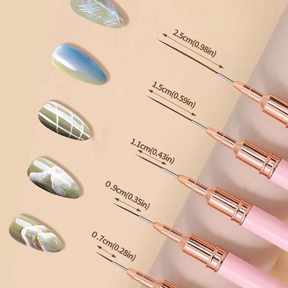 Набор из 5 кистей для нейл-арт – обзор и цена Nail Art Brush Set