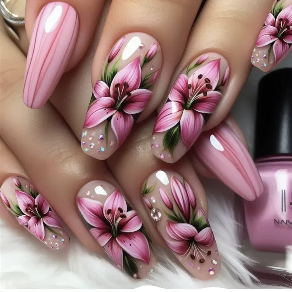 24 шт., белые французские накл – обзор и цена Nail Art Rose Gold