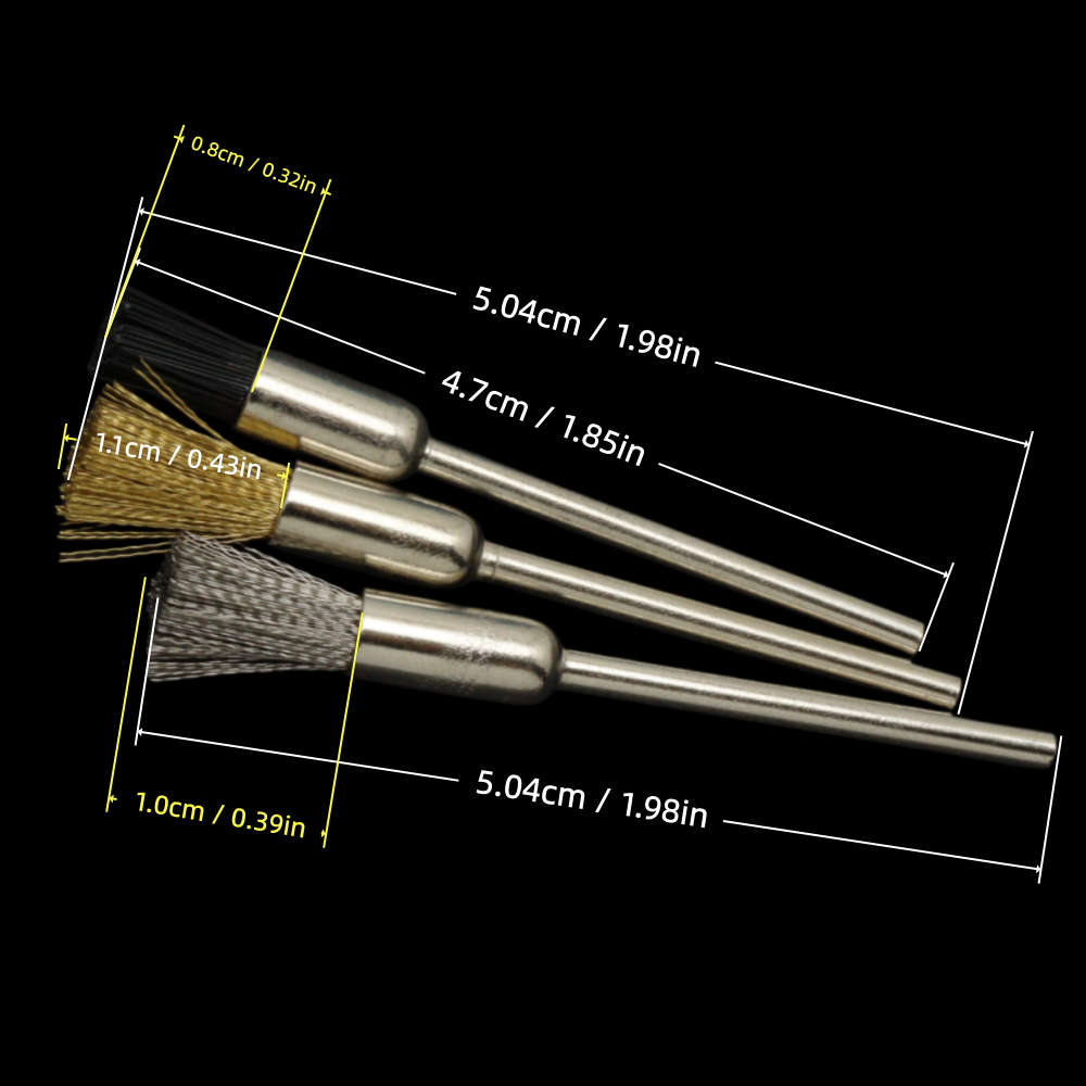 Набор из 3-х щеток для чистки  – обзор и цена Nail Art Brush Set