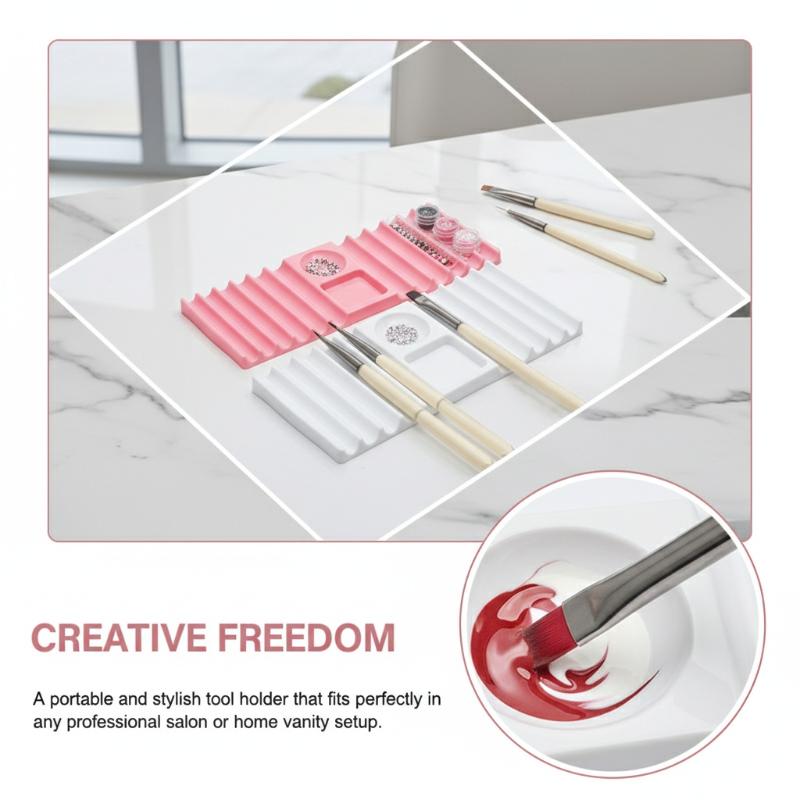 Многоразовая палитра для нейл- – обзор и цена Nail Fan Brush