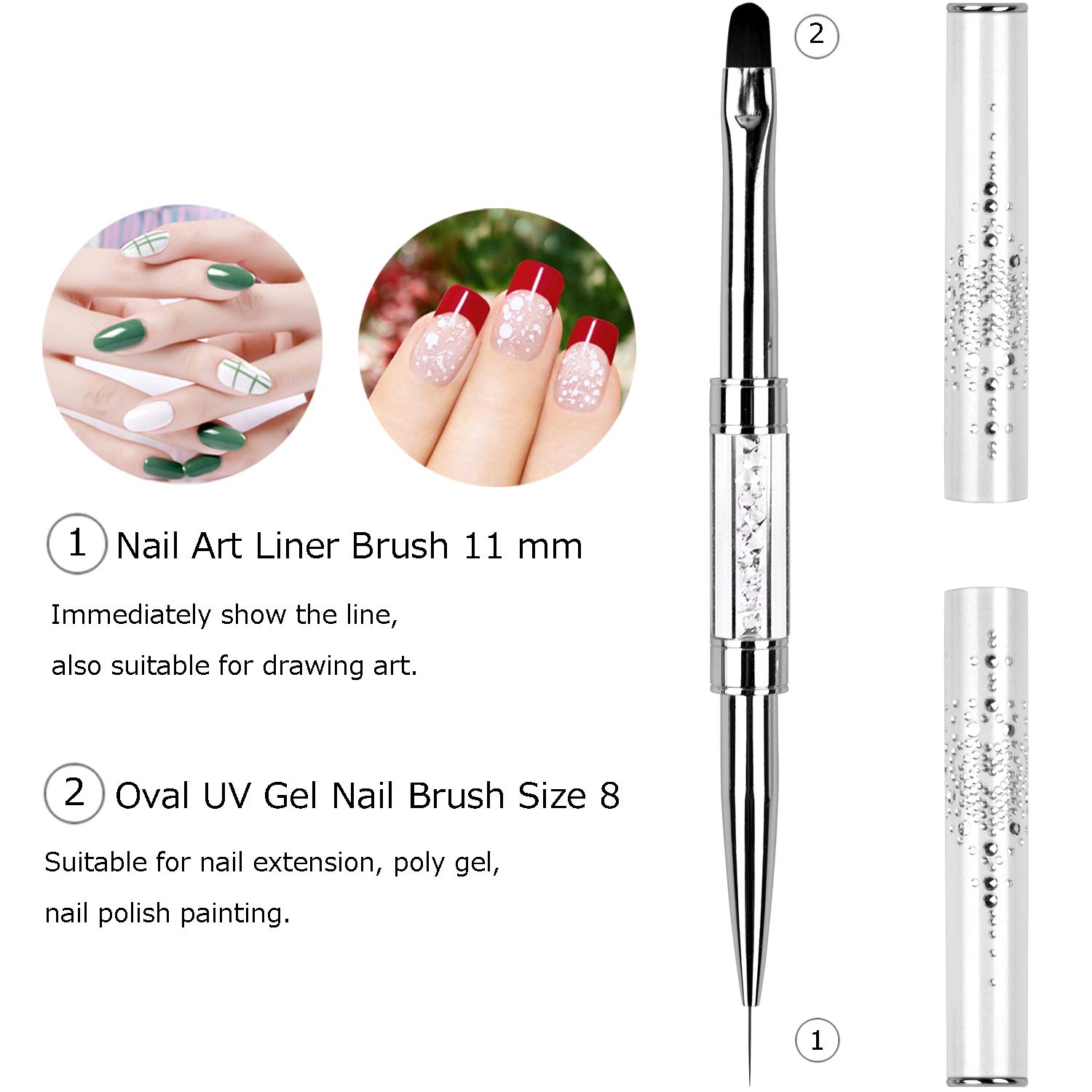 1 шт., профессиональная двусто – обзор и цена Nail Fan Brush