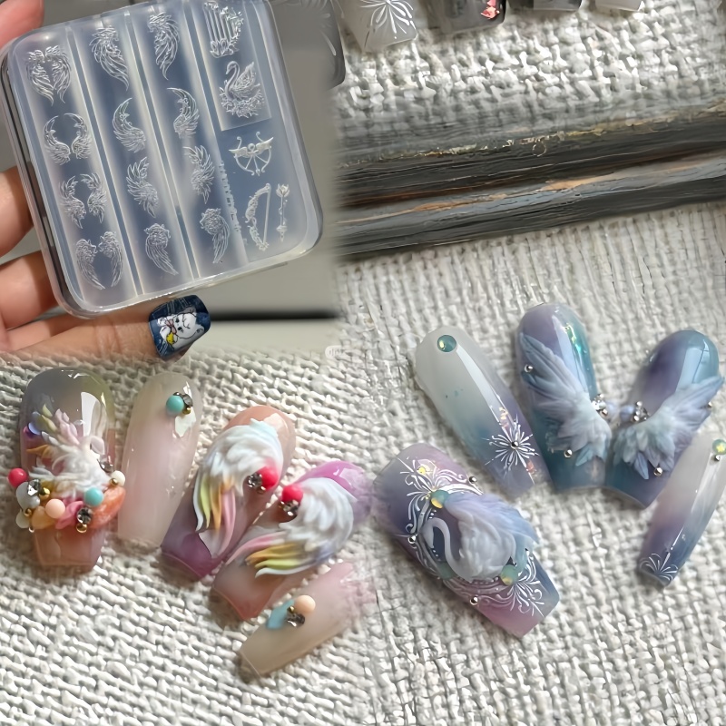 Элегантный лебединый розовый б – обзор и цена Nail Art Elegant