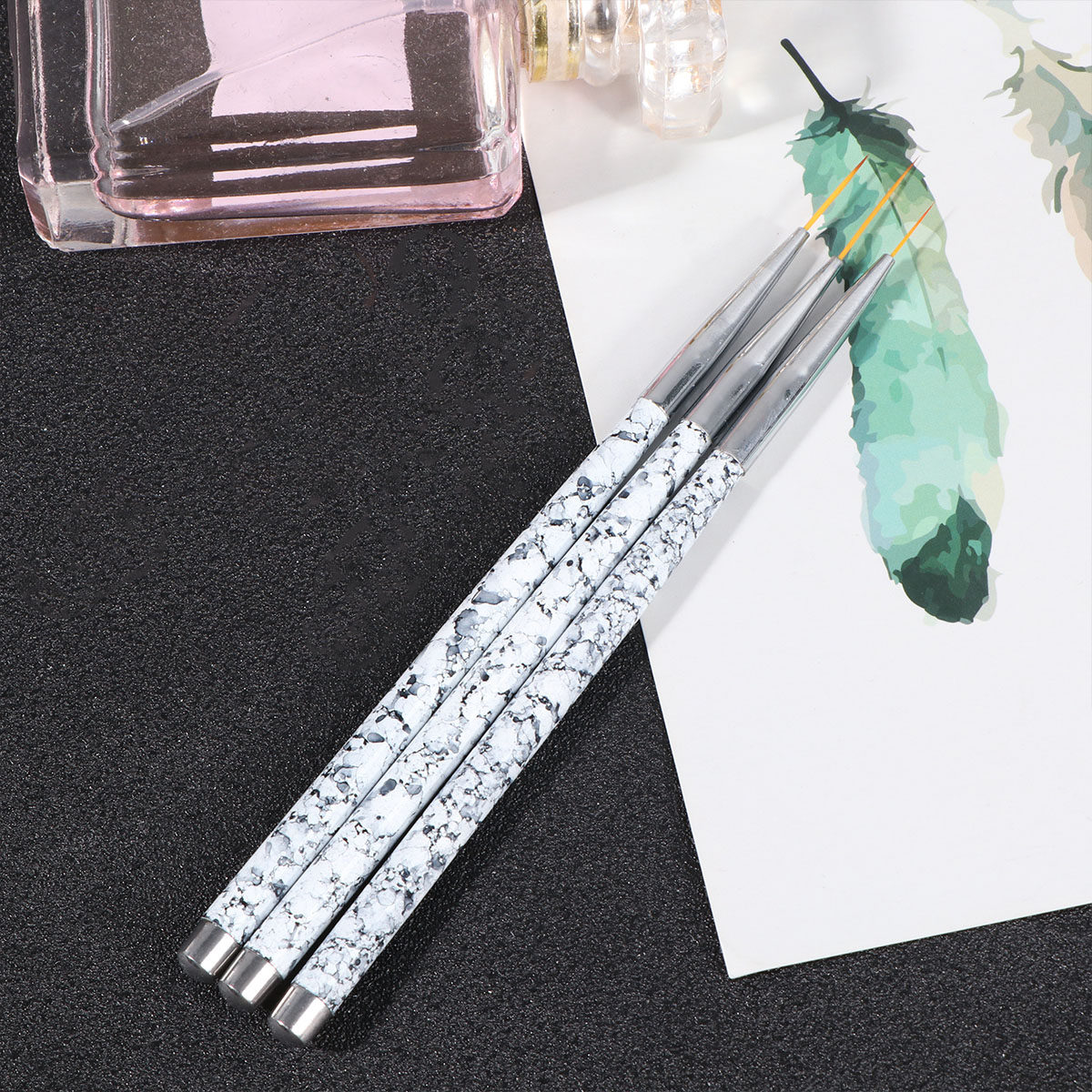 Набор из 3 кистей для нейл-арт – обзор и цена Nail Art Brush Set