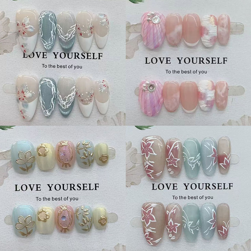 Нежные элегантные накладные но – обзор и цена Nail Art Elegant