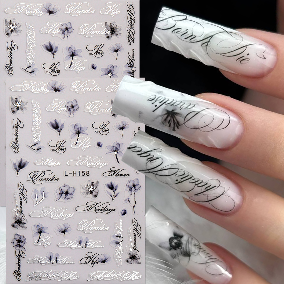 Наклейки для ногтей с цветочны – обзор и цена Nail Art Elegant
