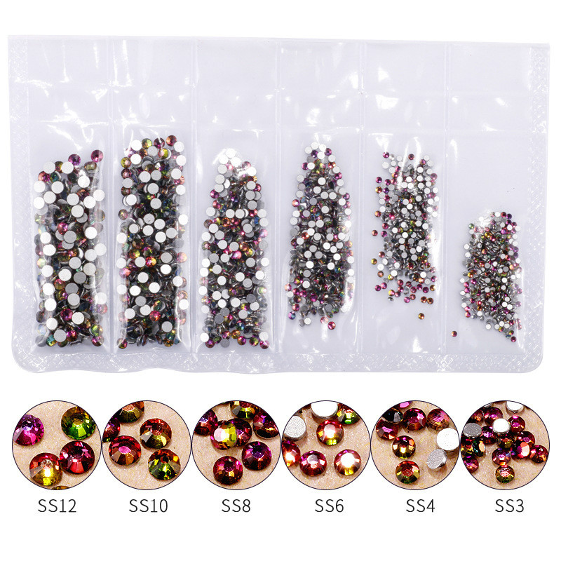 1440 шт., блестящие стразы из  – обзор и цена Nail Art Rose Gold