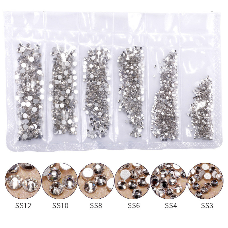 1440 шт., блестящие стразы из  – обзор и цена Nail Art Rose Gold
